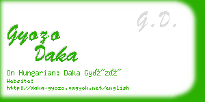 gyozo daka business card